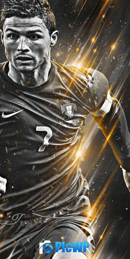 Cristiano Ronaldo Dark background 3K Mobile Wallpaper