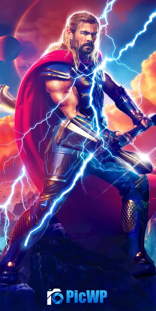 Thor: Love and Thunder Chris Hemsworth 3K Mobile Wallpaper