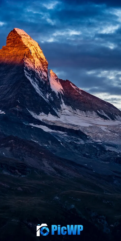 Matterhorn Alpenglow 3K Mobile Wallpaper