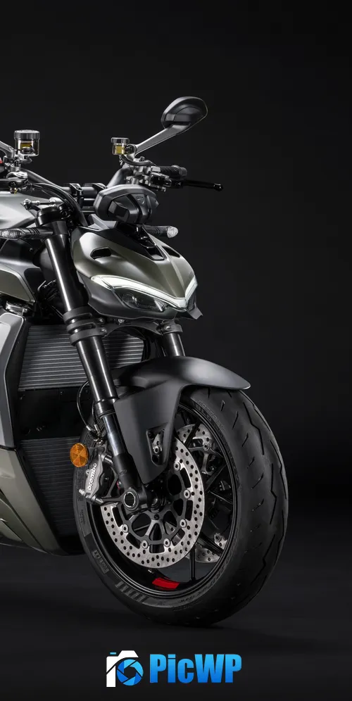 Ducati Streetfighter V2 Storm Green 3K Mobile Wallpaper