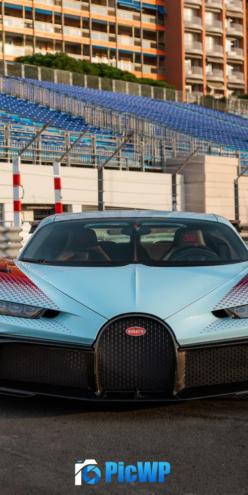 Bugatti Chiron Pur Sport Race track 3K Mobile Wallpaper