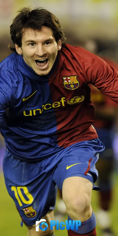 Lionel Messi Goal Celebration 3K Mobile Wallpaper