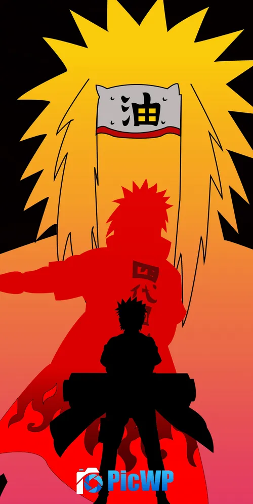 Naruto Uzumaki Minato Namikaze 3K Mobile Wallpaper