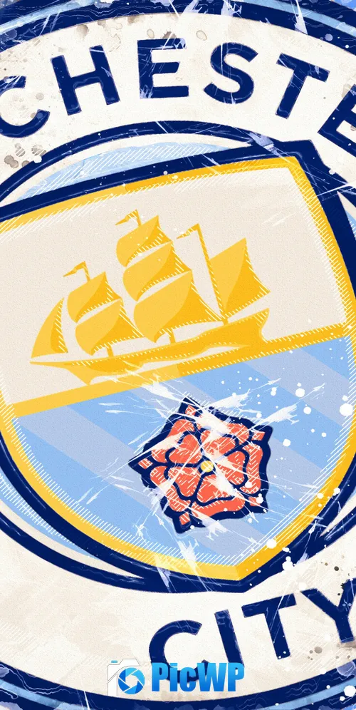 Manchester City FC Logo 3K Mobile Wallpaper