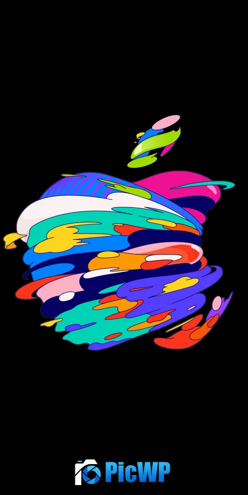 Apple logo Mac 3K Mobile Wallpaper