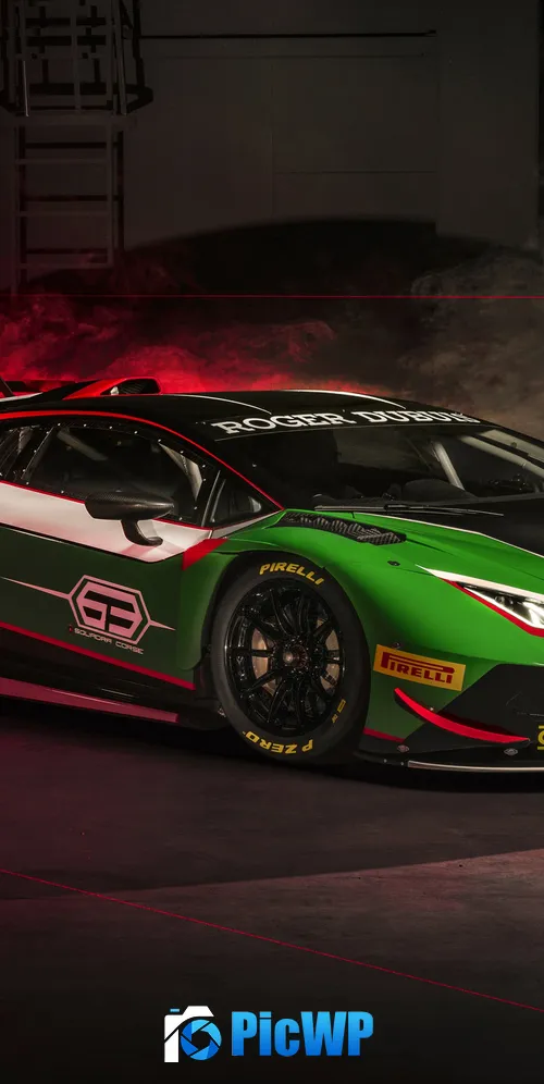 Lamborghini Huracán GT3 EVO2 Lamborghini Squadra Corse 3K Mobile Wallpaper