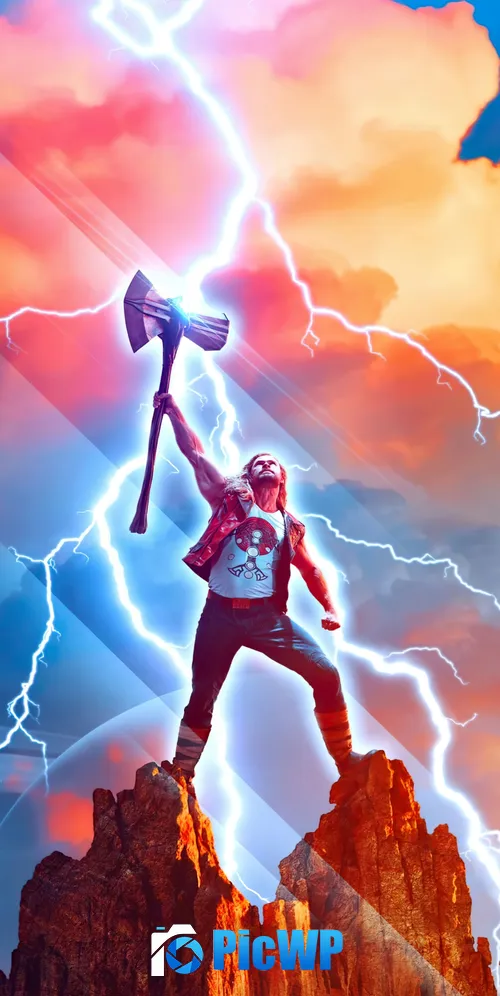 Thor: Love and Thunder Chris Hemsworth as Thor 3K Mobile Wallpaper