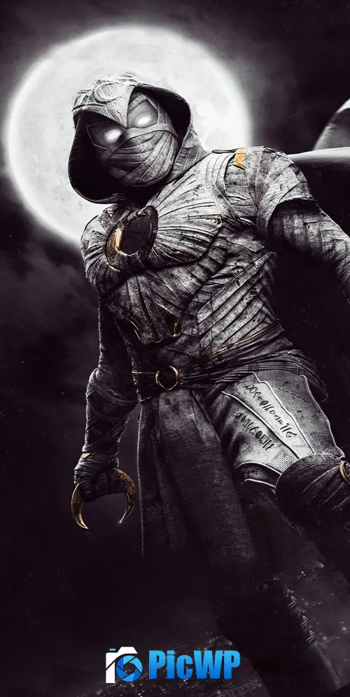 Moon Knight Marvel Superheroes 3K Mobile Wallpaper