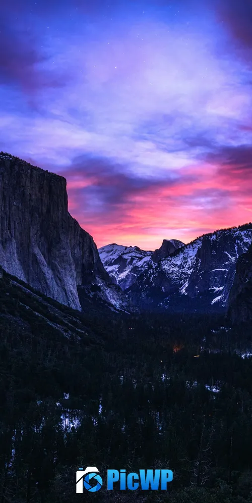 Yosemite National Park Sunrise 3K Mobile Wallpaper