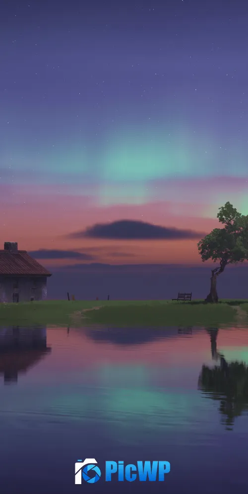 Island Sunset 3K Mobile Wallpaper
