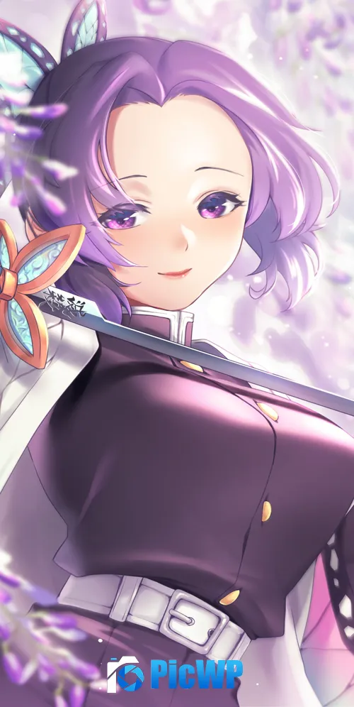 Demon Slayer: Kimetsu no Yaiba Shinobu Kocho 3K Mobile Wallpaper