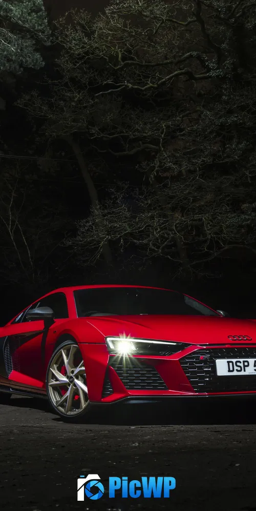 Audi R8 V10 performance RWD Supercar 3K Mobile Wallpaper