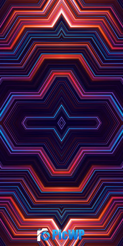 Symmetry Geometric 3K Mobile Wallpaper