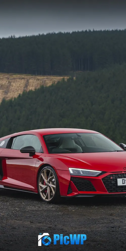 Audi R8 V10 performance RWD 2022 3K Mobile Wallpaper