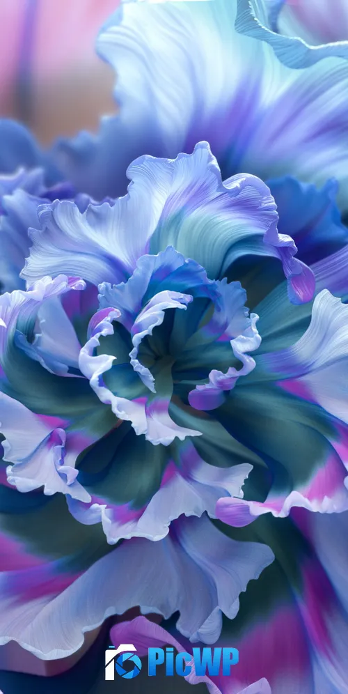 Floral Background Purple Flower 3K Mobile Wallpaper