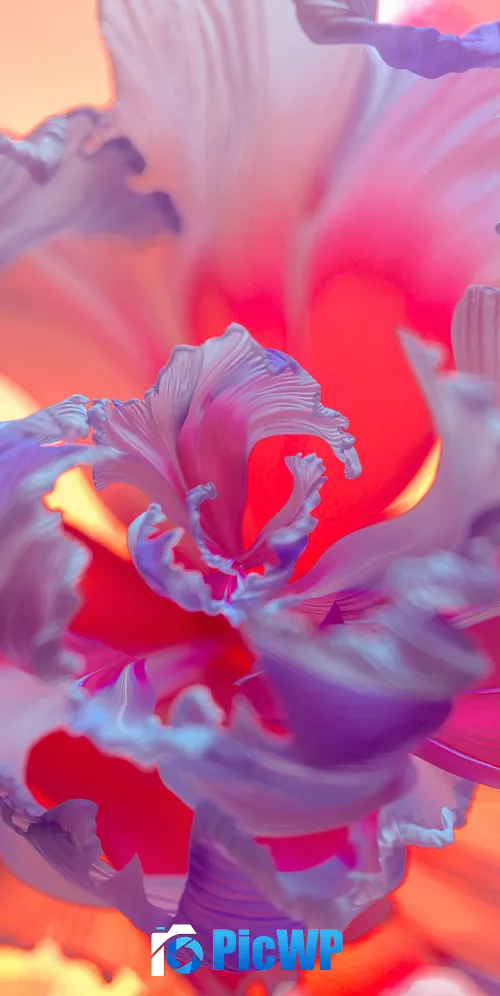 Purple Flower Floral Background 3K Mobile Wallpaper