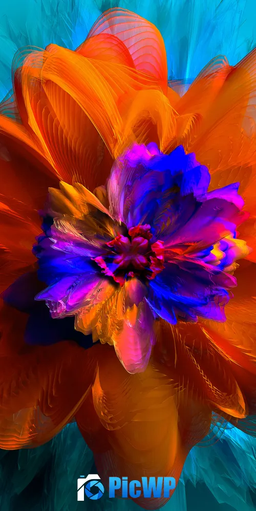 3D Floral Background 3K Mobile Wallpaper