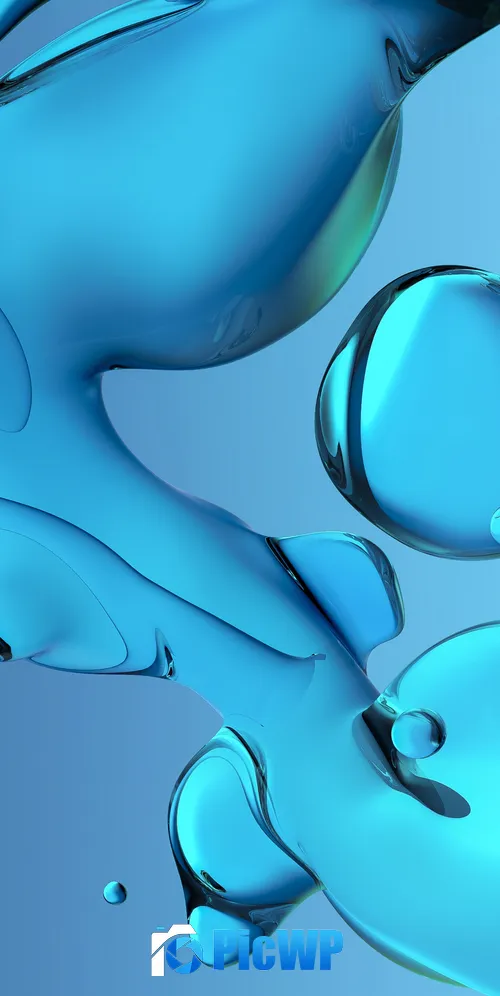 Glossy Fluidic 3K Mobile Wallpaper