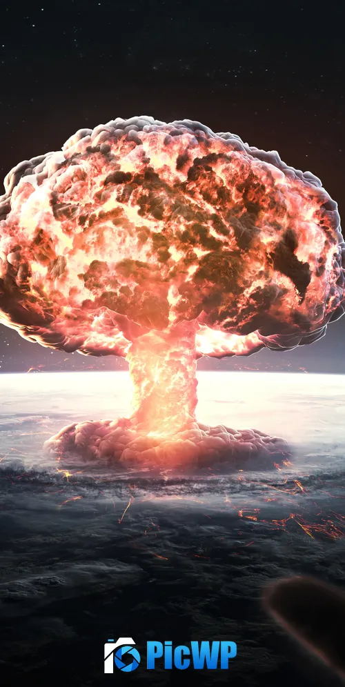 Nuke Nuclear explosion 3K Mobile Wallpaper