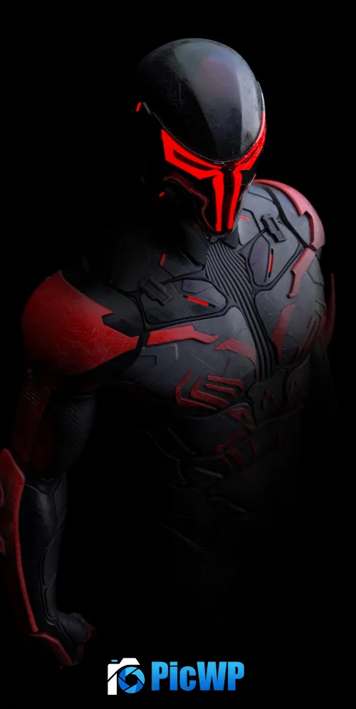 Spider-Man 2099 Marvel Superheroes 3K Mobile Wallpaper