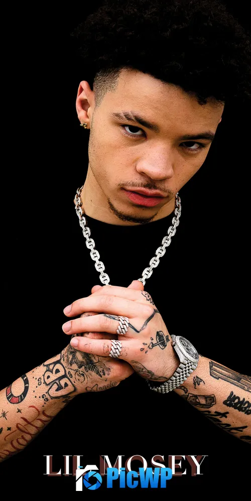 Lil Mosey Black background 3K Mobile Wallpaper