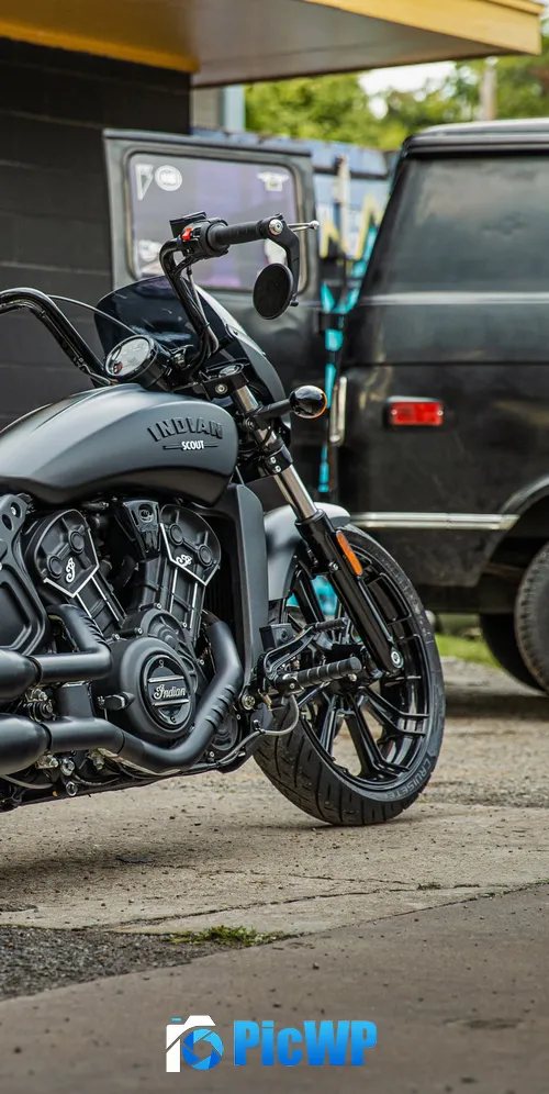 Indian Scout Rogue Cruiser motorcycle 3K Mobile Wallpaper