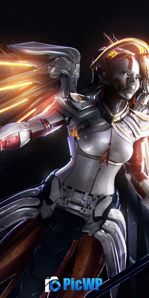 Mercy Support hero 3K Mobile Wallpaper