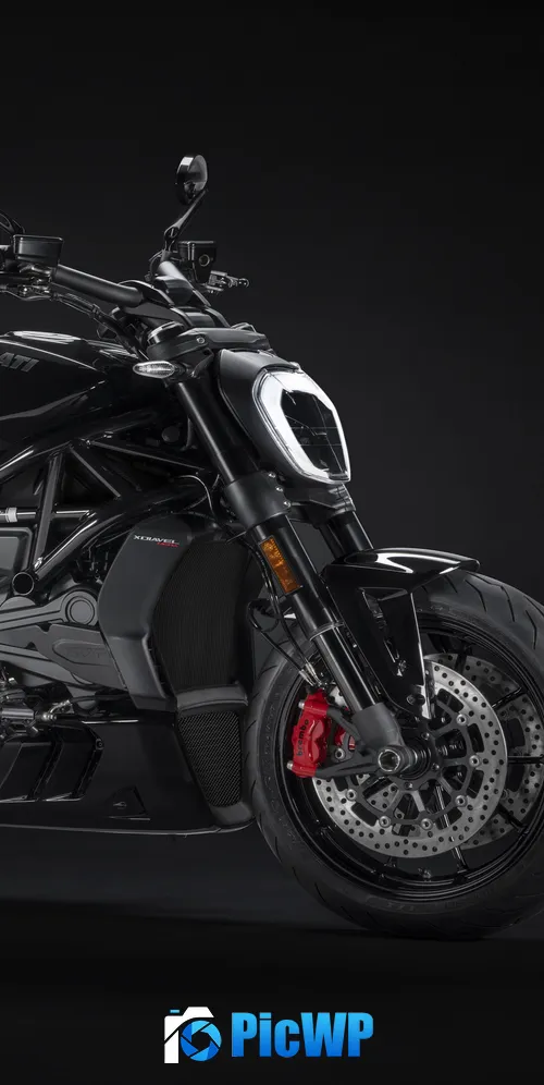 Ducati XDiavel Nera Dark background 3K Mobile Wallpaper