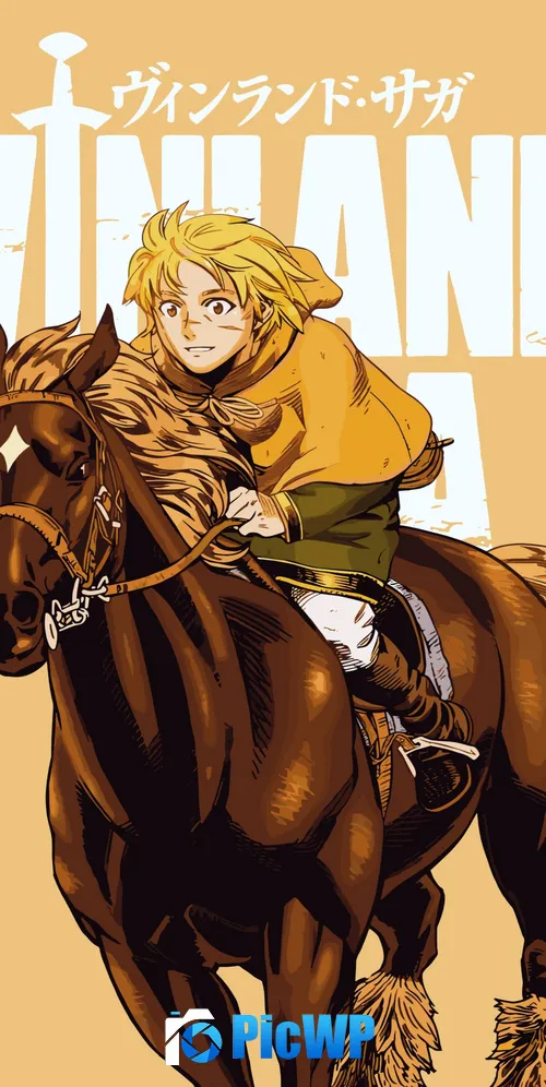Vinland Saga Yellow background 3K Mobile Wallpaper
