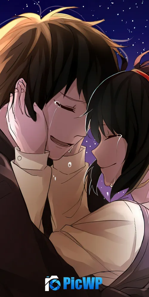 Kimi no Na wa Anime couple 3K Mobile Wallpaper