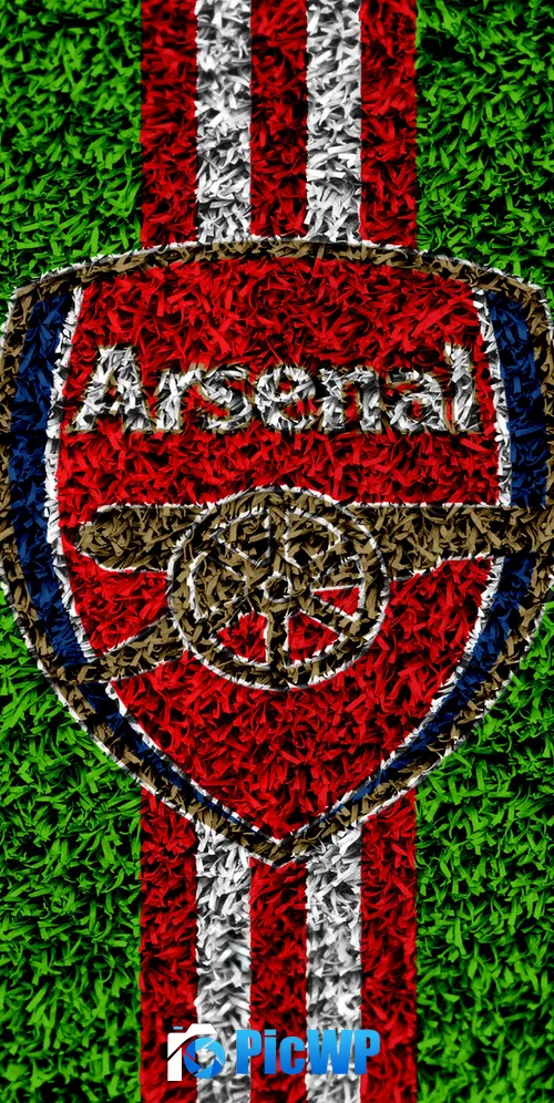 Arsenal FC Grass Landscape 3K Mobile Wallpaper
