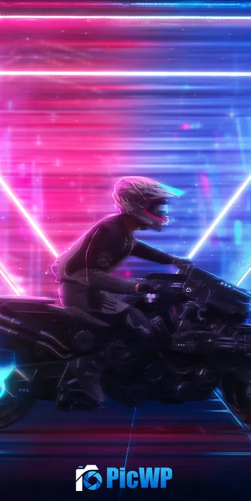 Cyberpunk 2077 Neon art 3K Mobile Wallpaper