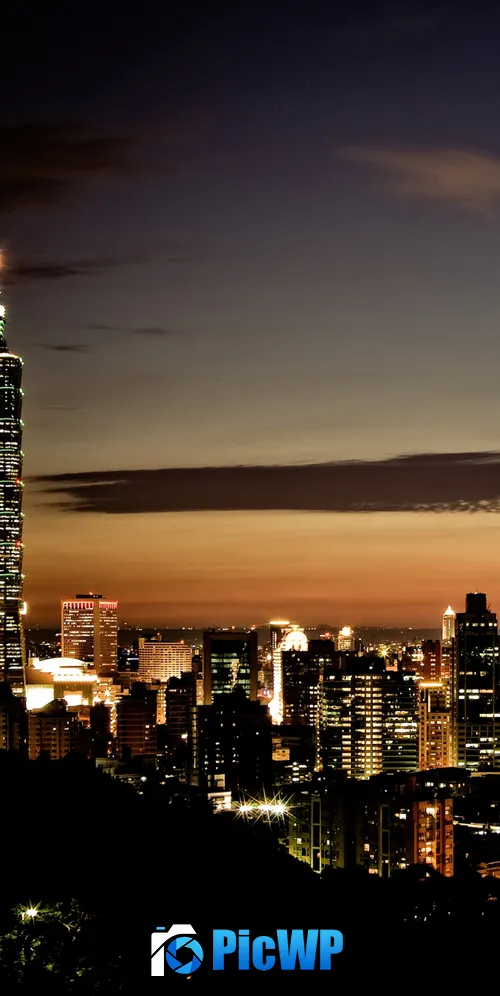 Taipei 101 Cityscape 3K Mobile Wallpaper