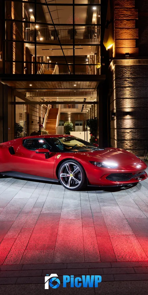 Ferrari 296 GTB Hybrid sports car 3K Mobile Wallpaper