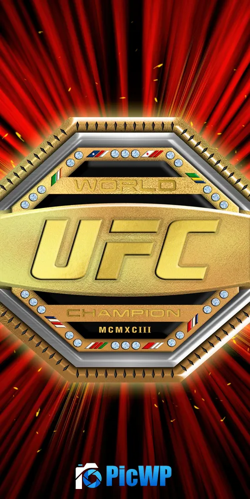 Ultimate Fighting Championship (UFC) Logo for iPhone 3K Mobile Wallpaper