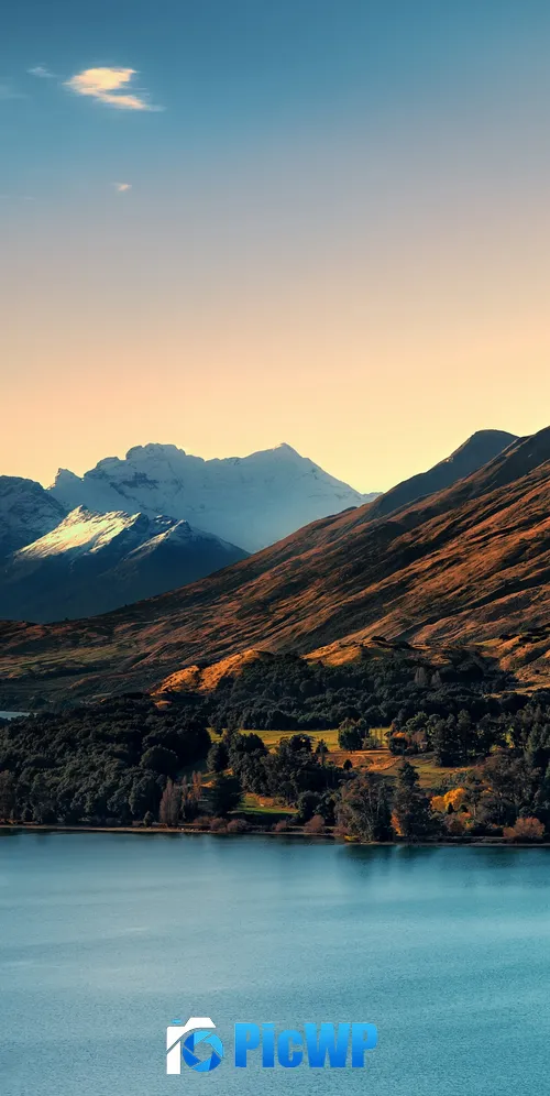 Lake Wakatipu Mountains 3K Mobile Wallpaper