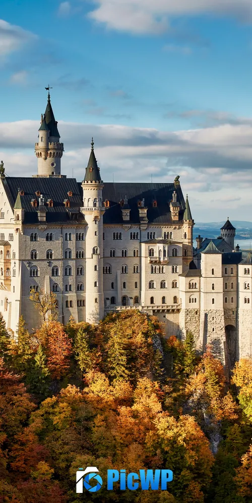 Neuschwanstein Castle Ancient architecture 3K Mobile Wallpaper