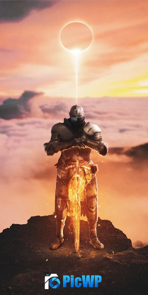 Warrior Dark Souls 3K Mobile Wallpaper