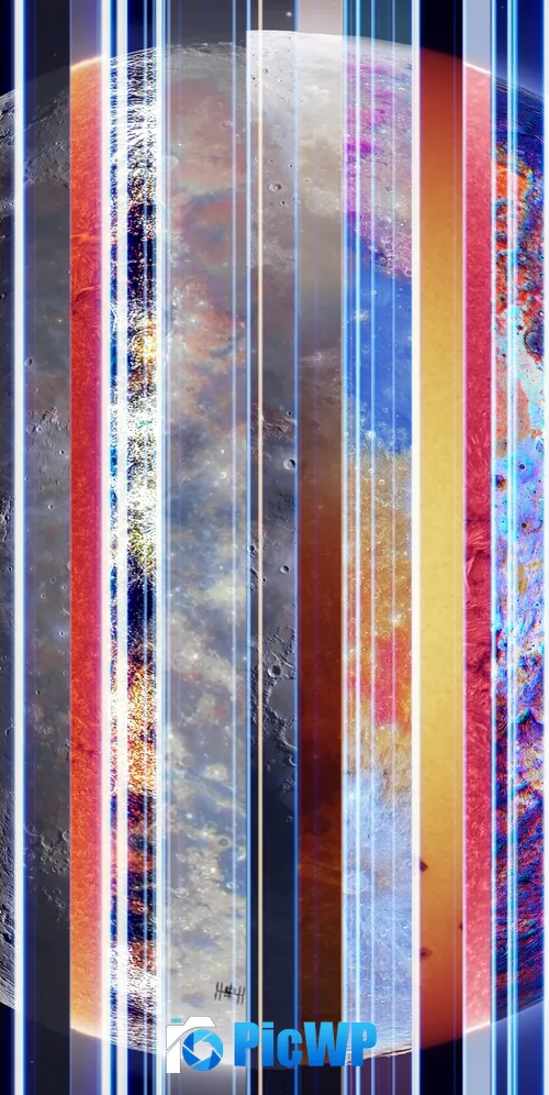 Solar Lunar 3K Mobile Wallpaper