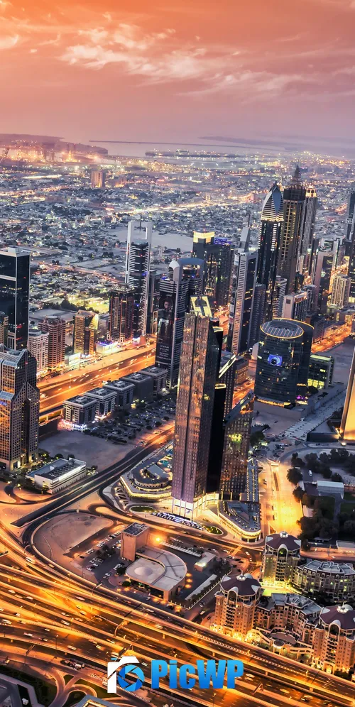 Dubai Aerial view 3K Mobile Wallpaper