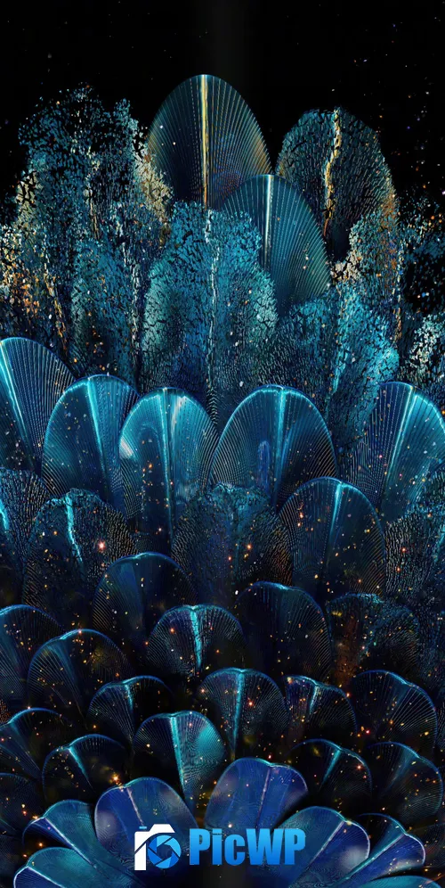 Digital flower Oppo Find N 3K Mobile Wallpaper