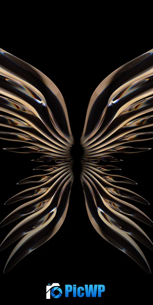Angel wings Huawei P50 Pocket 3K Mobile Wallpaper