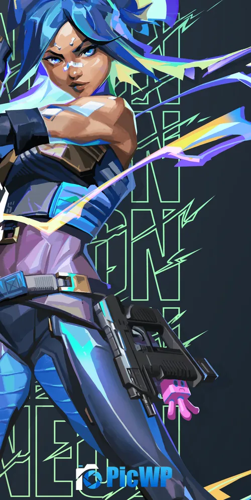 Neon (Valorant) 3K Mobile Wallpaper