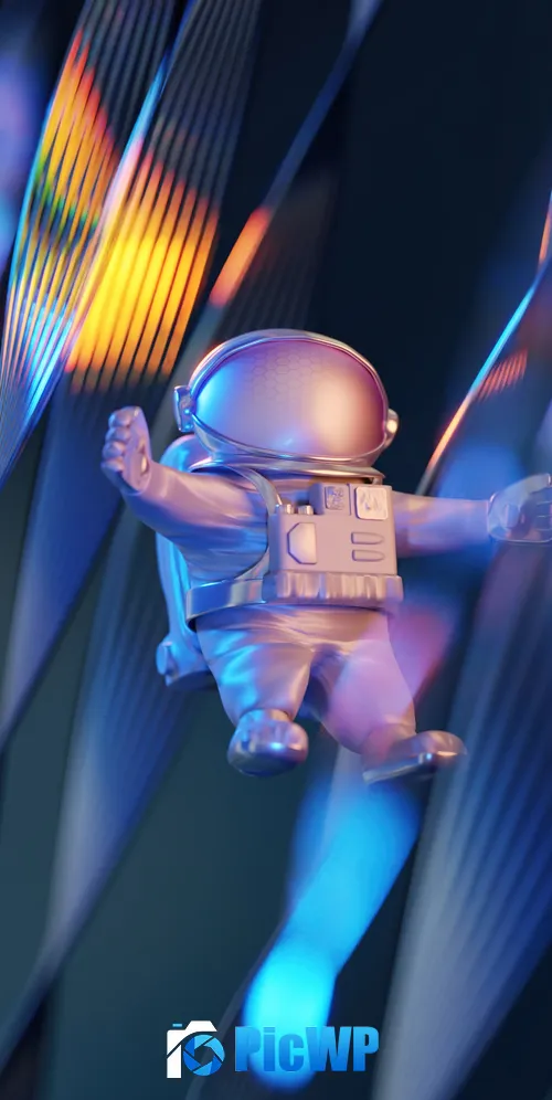 Huawei P50 Pocket Astronaut 3K Mobile Wallpaper