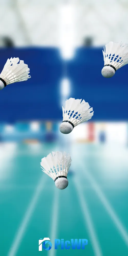 Feather Shuttlecocks 3K Mobile Wallpaper