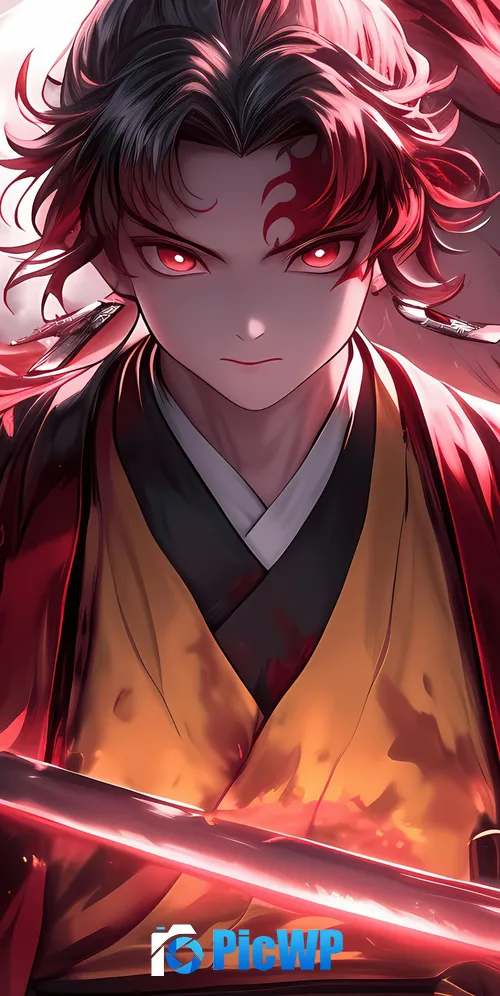 Demon Slayer: Kimetsu no Yaiba Yoriichi Tsugikuni 3K Mobile Wallpaper