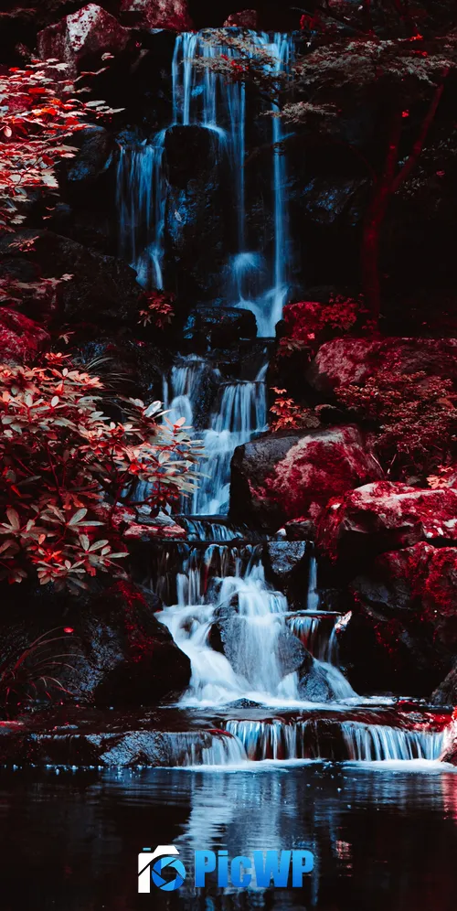 Portland Japanese Gardens Infrared Photography 3K Mobile Wallpaper