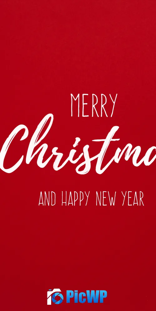 Happy New Year Merry Christmas 3K Mobile Wallpaper