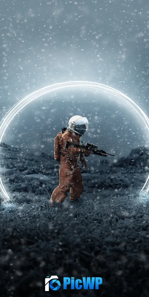 Astronaut Creative 3K Mobile Wallpaper