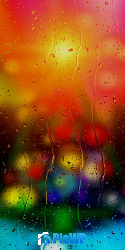 Rain drops Bokeh Background 3K Mobile Wallpaper